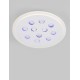 Dimmable with remote control CCT Sandy White Aluminium & Acrylic LED 19Watt 220-240 Volt 1485 Lm RGB in center Outer Ring Dimmab