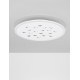 Dimmable with remote control CCT Sandy White Aluminium & Acrylic LED 30Watt 220-240 Volt 2357Lm RGB in center Outer Ring Dimmabl