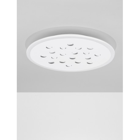 Dimmable with remote control CCT Sandy White Aluminium & Acrylic LED 30Watt 220-240 Volt 2357Lm RGB in center Outer Ring Dimmabl