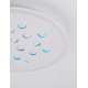 Dimmable with remote control CCT Sandy White Aluminium & Acrylic LED 30Watt 220-240 Volt 2357Lm RGB in center Outer Ring Dimmabl