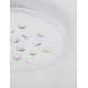 Dimmable with remote control CCT Sandy White Aluminium & Acrylic LED 30Watt 220-240 Volt 2357Lm RGB in center Outer Ring Dimmabl