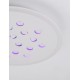 Dimmable with remote control CCT Sandy White Aluminium & Acrylic LED 30Watt 220-240 Volt 2357Lm RGB in center Outer Ring Dimmabl