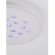 Dimmable with remote control CCT Sandy White Aluminium & Acrylic LED 30Watt 220-240 Volt 2357Lm RGB in center Outer Ring Dimmabl