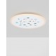 Dimmable with remote control CCT Sandy White Aluminium & Acrylic LED 30Watt 220-240 Volt 2357Lm RGB in center Outer Ring Dimmabl