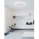 Dimmable with remote control CCT Sandy White Aluminium & Acrylic LED 40Watt 220-240 Volt 3476Lm RGB in center Outer Ring Dimmabl