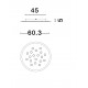 Dimmable with remote control CCT Sandy White Aluminium & Acrylic LED 40Watt 220-240 Volt 3476Lm RGB in center Outer Ring Dimmabl