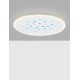 Dimmable with remote control CCT Sandy White Aluminium & Acrylic LED 40Watt 220-240 Volt 3476Lm RGB in center Outer Ring Dimmabl