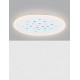 Dimmable with remote control CCT Sandy White Aluminium & Acrylic LED 40Watt 220-240 Volt 3476Lm RGB in center Outer Ring Dimmabl