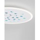 Dimmable with remote control CCT Sandy White Aluminium & Acrylic LED 40Watt 220-240 Volt 3476Lm RGB in center Outer Ring Dimmabl