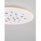Dimmable with remote control CCT Sandy White Aluminium & Acrylic LED 40Watt 220-240 Volt 3476Lm RGB in center Outer Ring Dimmabl