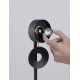 Dimmable Switc Sandy Black Aluminium, Stainless Steel LED 10Watt 220-240Volt 700Lm 3000K IP20 D: 20 H: 121 cm 