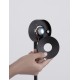 Dimmable Switc Sandy Black Aluminium, Stainless Steel LED 10Watt 220-240Volt 700Lm 3000K IP20 D: 20 H: 121 cm 