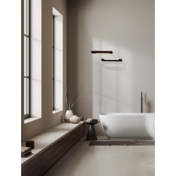 Sandy Black Aluminium LED 12 Watt 220-240 Volt 1100Lm 3000K IP44 L: 45 W: 10 H: 4 cm 
