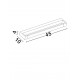 Sandy White Aluminium LED 12 Watt 220-240 Volt 1100Lm 3000K IP44 L: 45 W: 10 H: 4 cm 