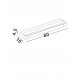 Sandy White Aluminium LED 17 Watt 220-240 Volt 1400Lm 3000K IP44 L: 60 W: 10 H: 4,2 cm 