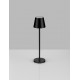 Sandy Black Aluminium LED 2 Watt 3.7 Volt 101Lm 3000K IP54 Switch On/Off USB wire D: 7 H: 28 cm 