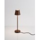 Sandy Rust Brown Aluminium LED 2 Watt 3.7 Volt 101Lm 3000K IP54 Switch On/Off USB wire D: 7 H: 28 cm 