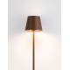 Sandy Rust Brown Aluminium LED 2 Watt 3.7 Volt 101Lm 3000K IP54 Switch On/Off USB wire D: 7 H: 28 cm 