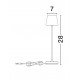 Sandy Rust Brown Aluminium LED 2 Watt 3.7 Volt 101Lm 3000K IP54 Switch On/Off USB wire D: 7 H: 28 cm 