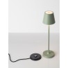 Sandy Olive Green Aluminium LED 2 Watt 3.7 Volt 101Lm 3000K IP54 Switch On/Off USB wire D: 7 H: 28 cm