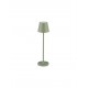 Sandy Olive Green Aluminium LED 2 Watt 3.7 Volt 101Lm 3000K IP54 Switch On/Off USB wire D: 7 H: 28 cm 