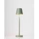 Sandy Olive Green Aluminium LED 2 Watt 3.7 Volt 101Lm 3000K IP54 Switch On/Off USB wire D: 7 H: 28 cm 
