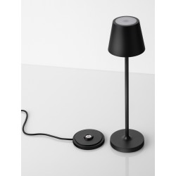 Sandy Anthracite Aluminium LED 2 Watt 3.7 Volt 101Lm 3000K IP54 Switch On/Off USB wire D: 7 H: 28 cm 
