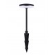 Sandy Black Aluminium LED 12 Watt 220-240Volt 666Lm 3000K IP65 Included plastic spike D: 15 H: 32 cm 