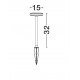 Sandy Black Aluminium LED 12 Watt 220-240Volt 666Lm 3000K IP65 Included plastic spike D: 15 H: 32 cm 