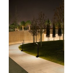 Sandy Black Aluminium LED 7 Watt 220-240 Volt 700Lm 3000K IP65 L: 9,5 H: 61 cm 