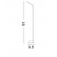 Sandy Black Aluminium LED 7 Watt 220-240 Volt 700Lm 3000K IP65 L: 9,5 H: 61 cm 
