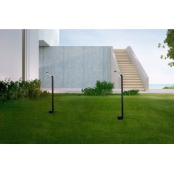 Sandy Black Aluminium LED 6 Watt 220-240Volt 700Lm 3000K IP65 L: 9,5 H: 80 cm 