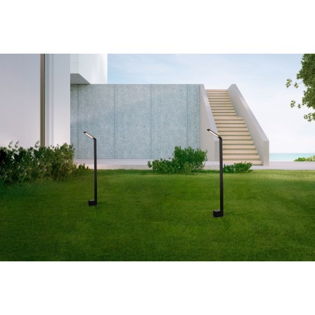 Sandy Black Aluminium LED 6 Watt 220-240Volt 700Lm 3000K IP65 L: 9,5 H: 80 cm 