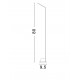 Sandy Black Aluminium LED 6 Watt 220-240Volt 700Lm 3000K IP65 L: 9,5 H: 80 cm 