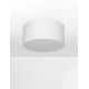 Sandy White Aluminium & Acrylic LED 16Watt 220-240 Volt 976Lm IP20 3000K D:14 H:6.5 cm 