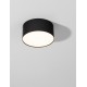 Sandy Black Aluminium & Acrylic LED 16Watt 220-240 Volt 976Lm IP20 3000K D:14 H:6.5 cm 