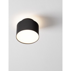 Sandy Black Aluminium & Acrylic LED 16Watt 220-240 Volt 787Lm IP20 3000K D:11H:8.8 cm 