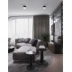 Sandy Black Aluminium & Acrylic LED 24Watt 220-240 Volt 1393Lm IP20 3000K D:14 H:8.8 cm 