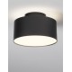 Sandy Black Aluminium & Acrylic LED 24Watt 220-240 Volt 1393Lm IP20 3000K D:14 H:8.8 cm 