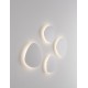 Sandy White Aluminium LED 12Watt 220-240 Volt 785Lm IP20 3000K D:25 H:3.5 cm 