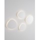 Sandy White Aluminium LED 12Watt 220-240 Volt 785Lm IP20 3000K D:25 H:3.5 cm 