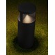 Sandy Black Aluminium & Glass LED 24 Watt 220-240 Volt 712Lm 3000K IP65 D: 16 H: 43 cm 