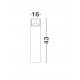 Sandy Black Aluminium & Glass LED 24 Watt 220-240 Volt 712Lm 3000K IP65 D: 16 H: 43 cm 
