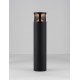 Sandy Black Aluminium & Glass LED 24 Watt 220-240 Volt 712Lm 3000K IP65 D: 16 H: 73 cm 