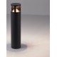 Sandy Black Aluminium & Glass LED 24 Watt 220-240 Volt 712Lm 3000K IP65 D: 16 H: 73 cm 