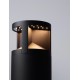 Sandy Black Aluminium & Glass LED 24 Watt 220-240 Volt 712Lm 3000K IP65 D: 16 H: 73 cm 