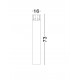 Sandy Black Aluminium & Glass LED 24 Watt 220-240 Volt 712Lm 3000K IP65 D: 16 H: 73 cm 