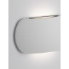 Sandy White Aluminium & Glass LED 10 Watt 220-240 Volt 533Lm 3000K IP65 L: 18.4 W: 3.6 H: 11 cm
