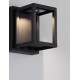 Sandy Black Aluminium & Glass LED 9 Watt 220-240 Volt 284Lm 3000K IP65 L: 10 W: 12 H: 13 cm 