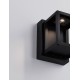 Sandy Black Aluminium & Glass LED 9 Watt 220-240 Volt 284Lm 3000K IP65 L: 10 W: 12 H: 13 cm 
